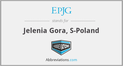 What is the abbreviation for jelenia gora, s-poland?